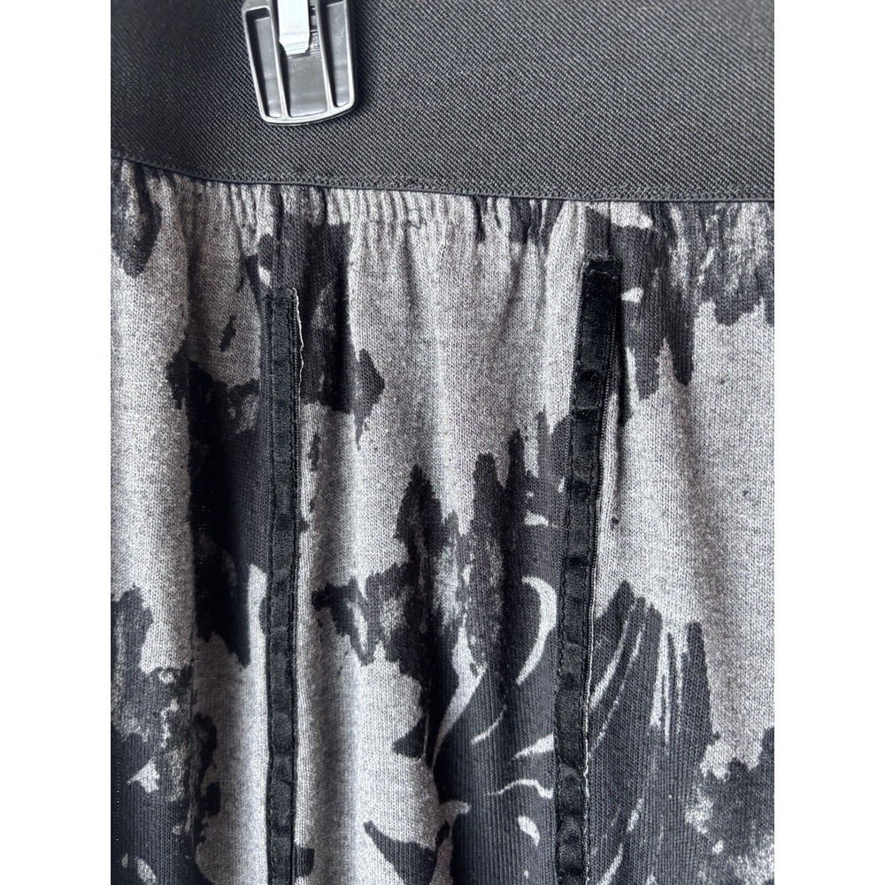 Bryn‎ Walker Black Gray Women's L Gathering Tie Up Maxi Skirt Pull On - Picture 2 of 7